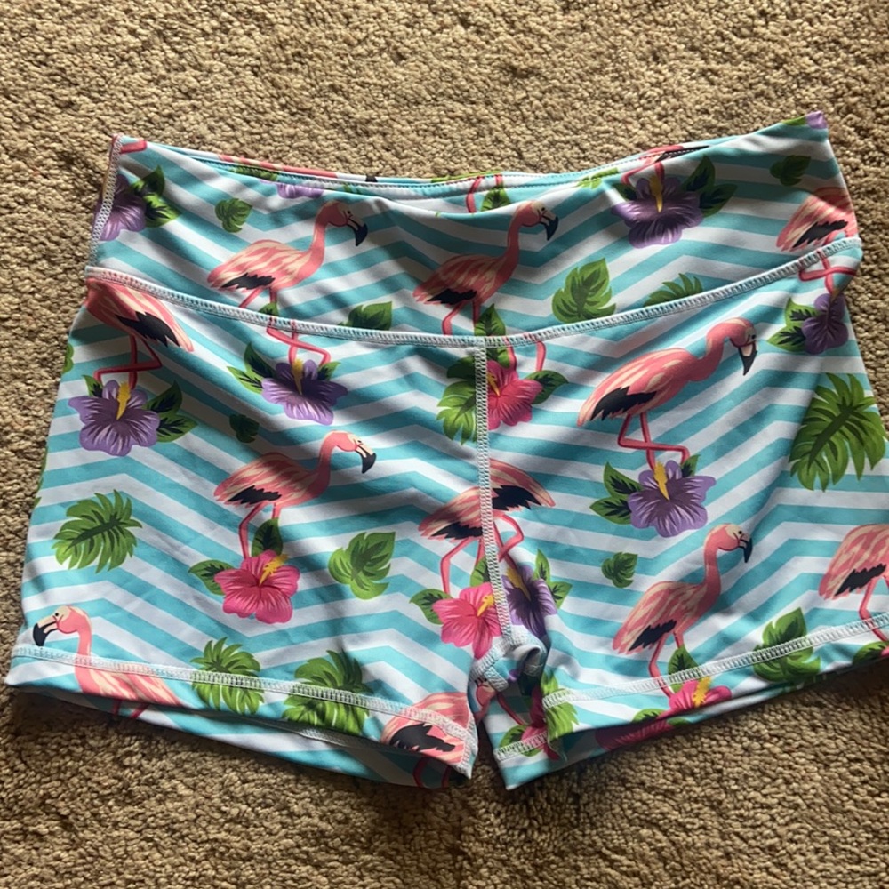 IAB sz L flamingo shorts